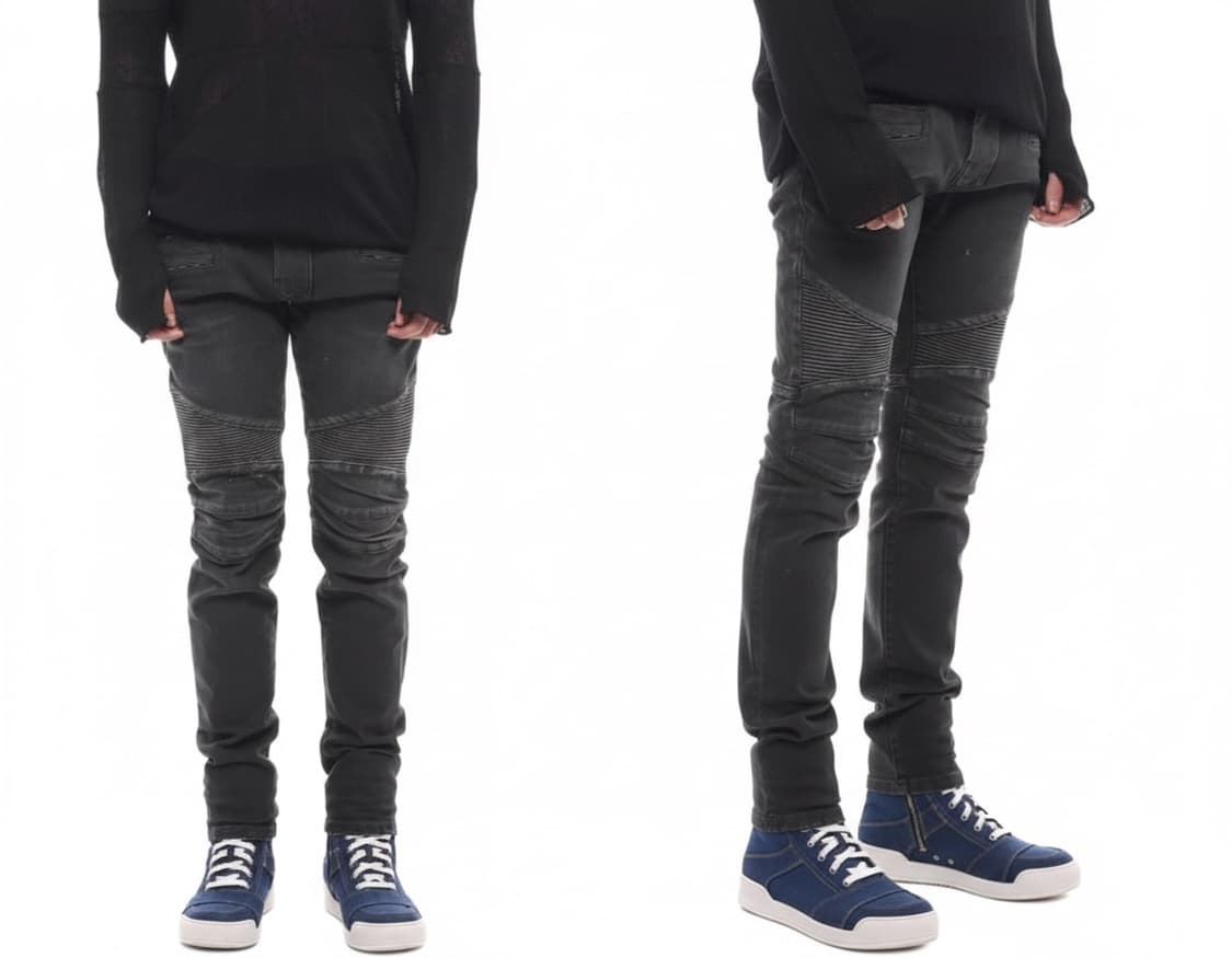 발망 슬림 바이커 진 상품이미지1