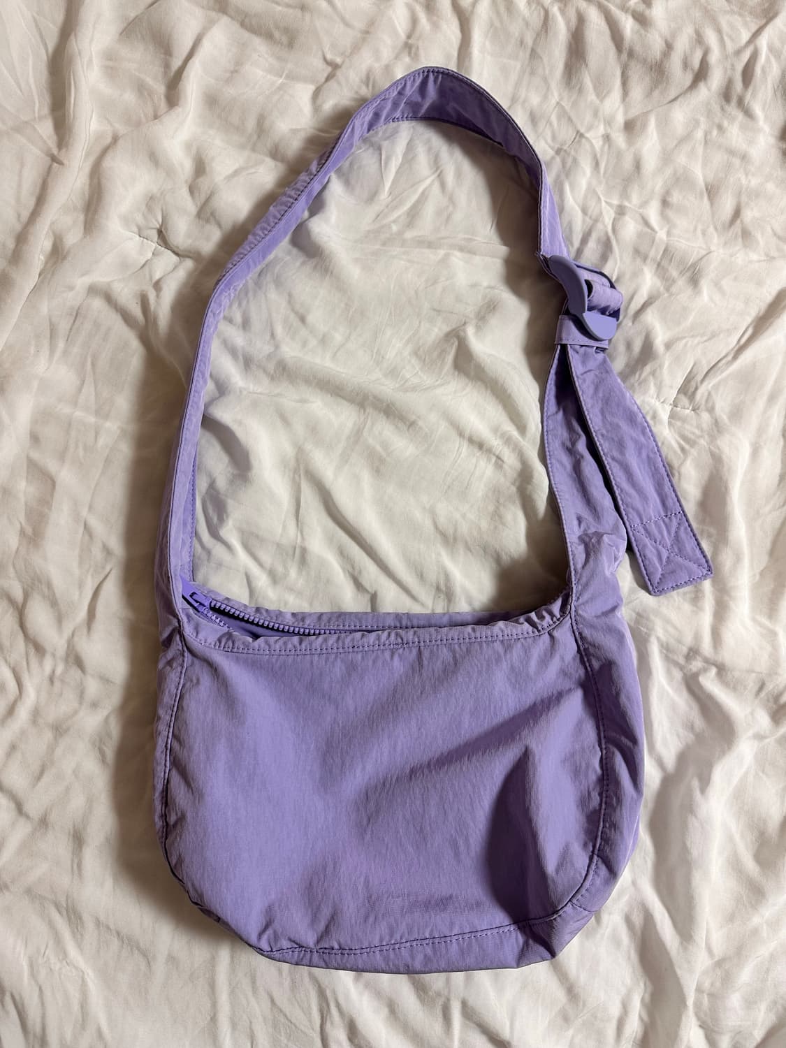 COS 코스 나일론 크로스바디 새들백 라일락 상품이미지1