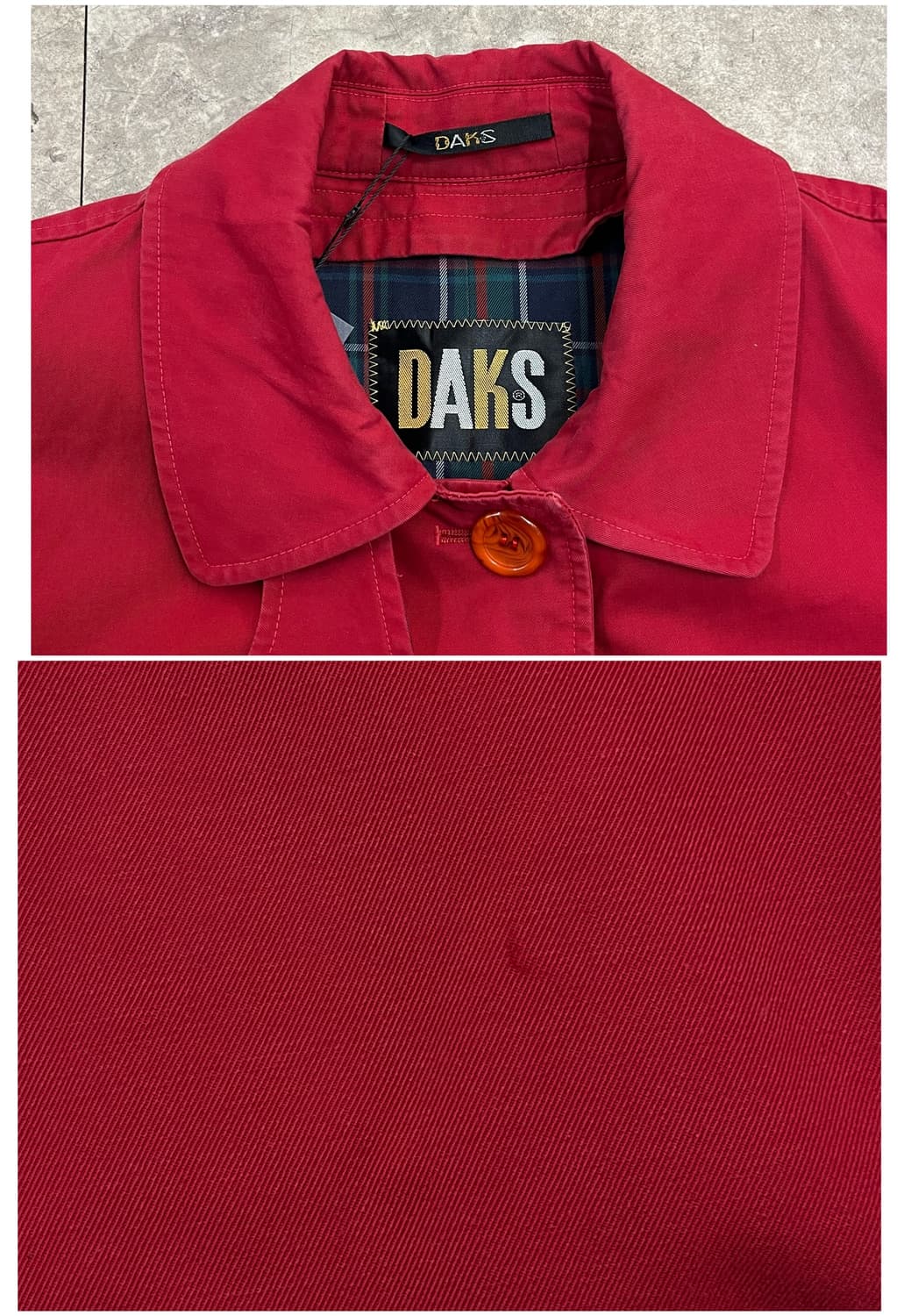 닥스 트렌치 코트 레드 #csz3020 상품이미지3