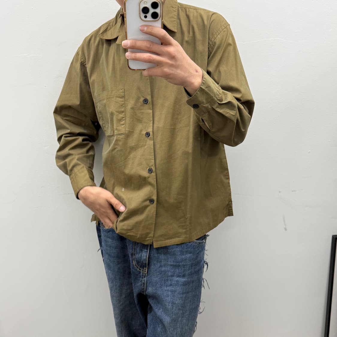 BTOWNY 브라운셔츠 상품이미지1