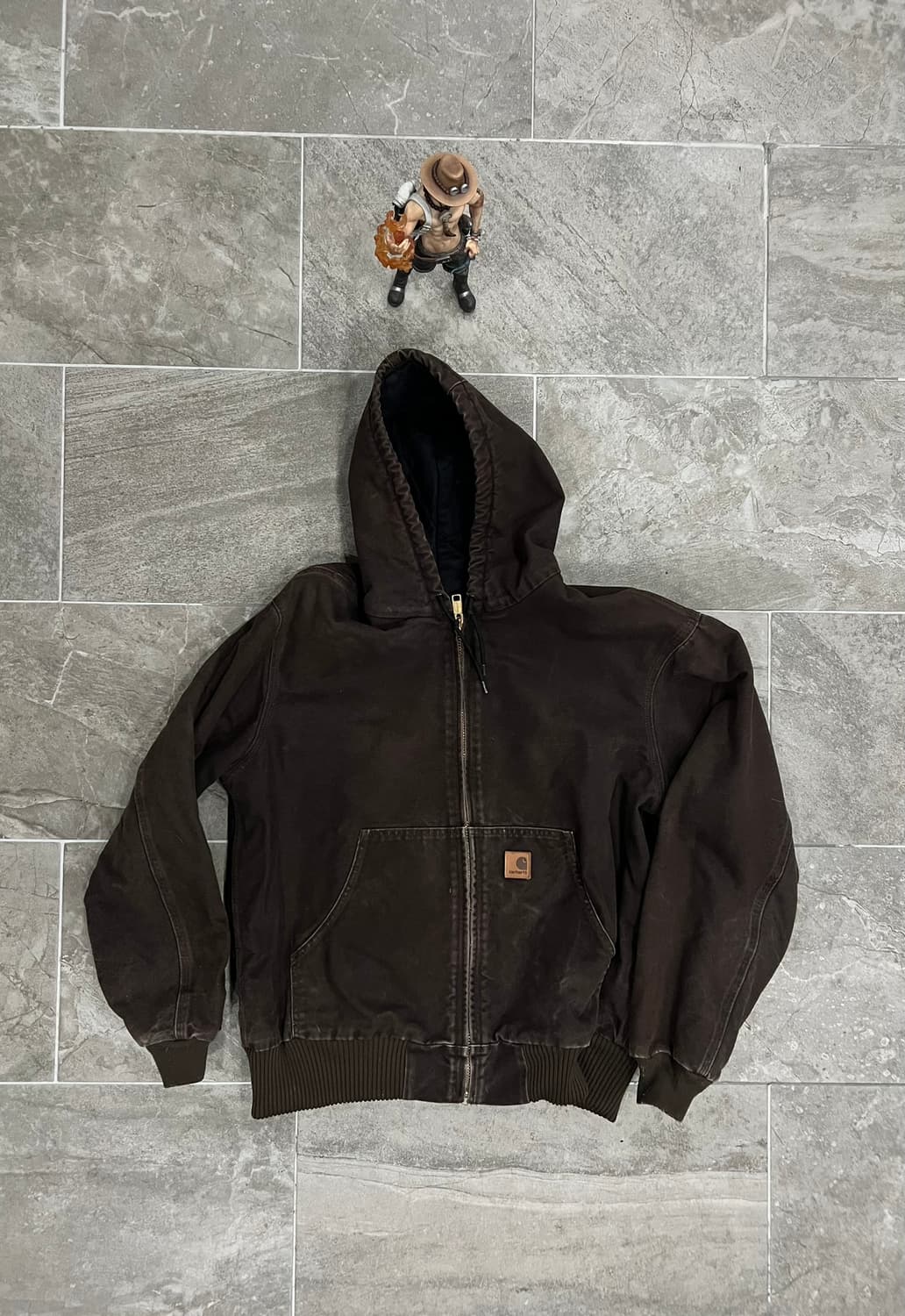 (L) 칼하트 덕 액티브 후드자켓 J130 DKB 다크브라운 상품이미지1