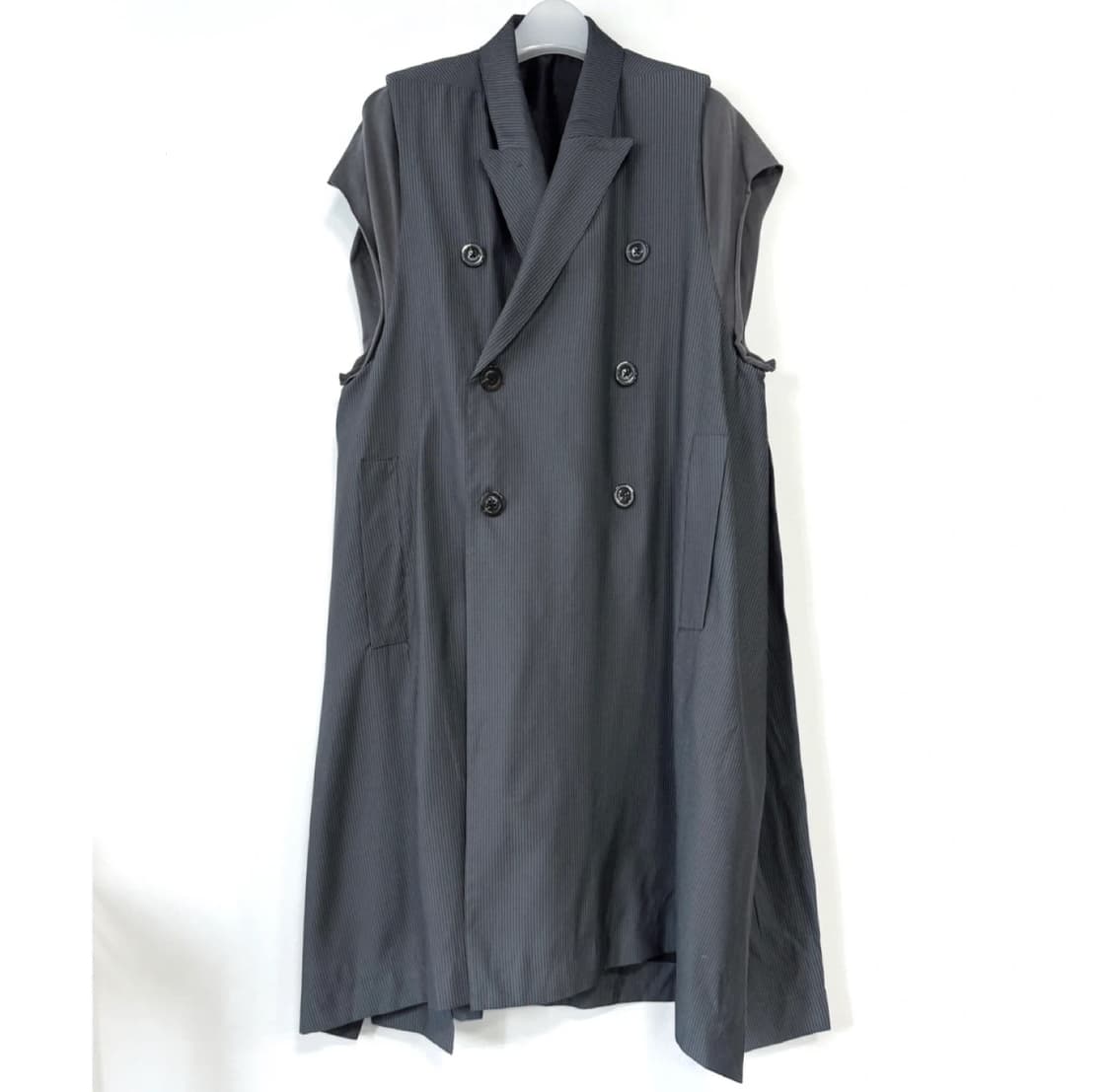 릭오웬스 슬리브리스 롱 코트 상품이미지1