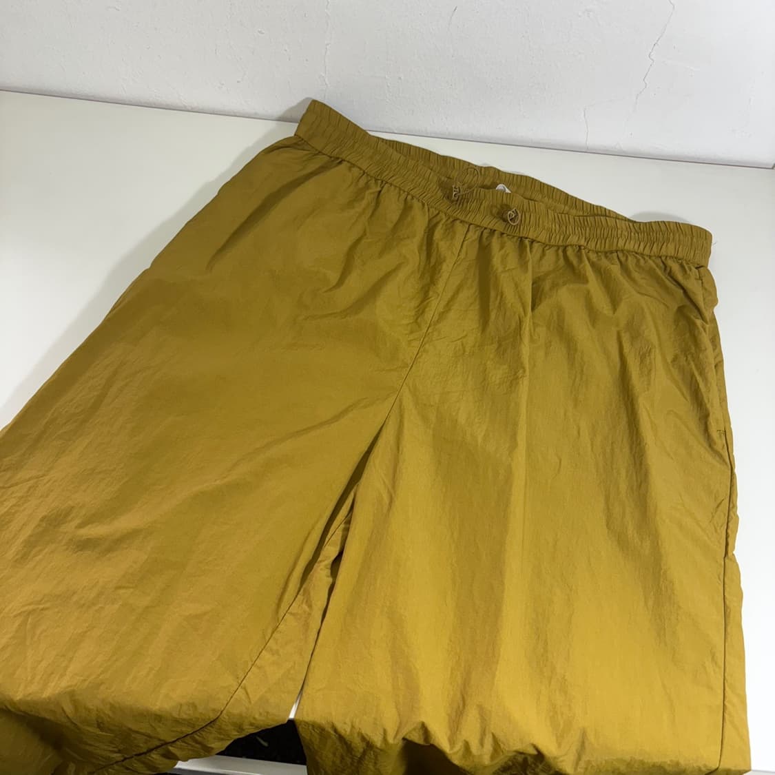 L-XL 흐앤므 H&M 올리브카키 루즈핏 부스럭폴리 조거팬츠 상품이미지1