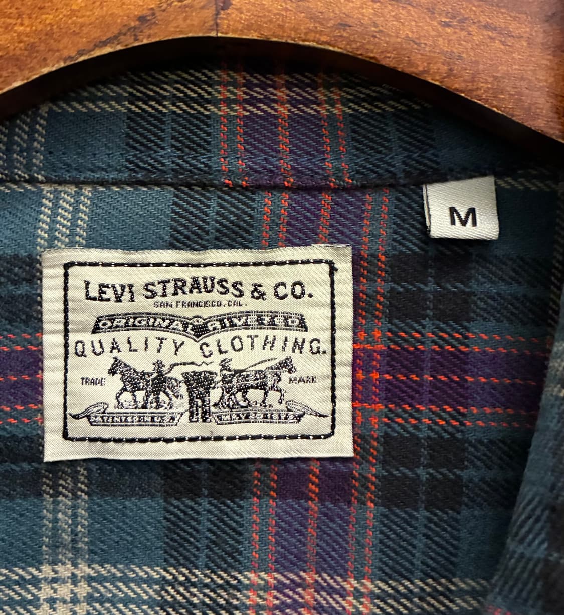 (M)Levis 리바이스 헤비코튼 체인자수 원포켓 체크셔츠  상품이미지8