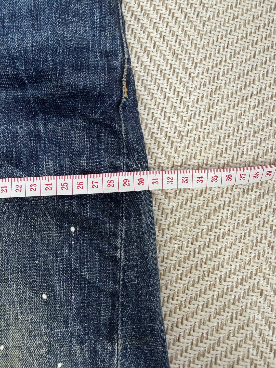 매장판정품) 디스퀘어드2  페인트 데미지 바이커진 청바지 46 상품이미지9