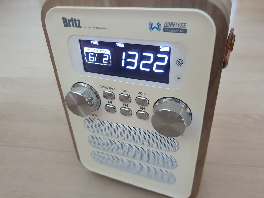 브리츠 BA-C7 블루투스 라디오 스피커 우드 상품이미지5