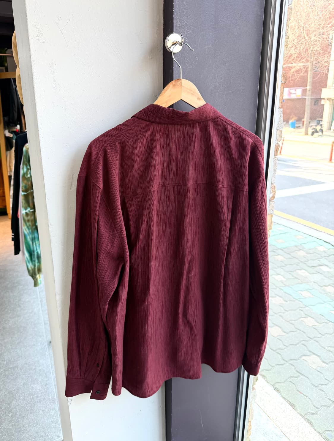 105/ 타임옴므 24-25FW 크링클 집업 셔츠  상품이미지9