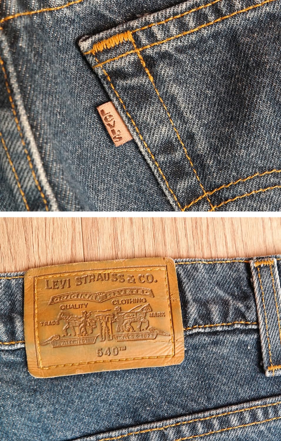 90s 미국산 리바이스 540 오랜지텝 빈티지 40 상품이미지6