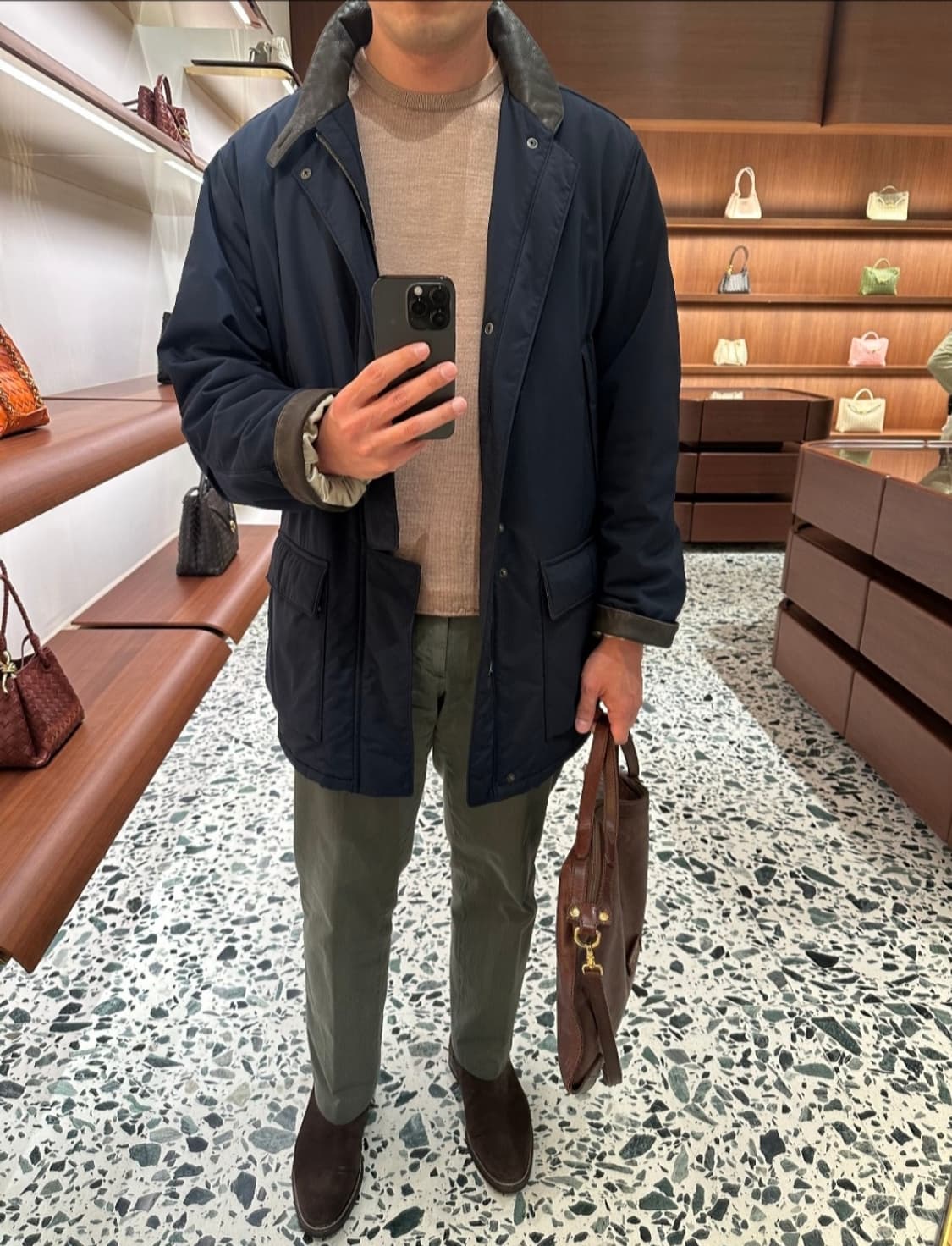 로로피아나 버라지 스톰시스템 하프코트 자켓 XL(105~110) 판매 상품이미지4