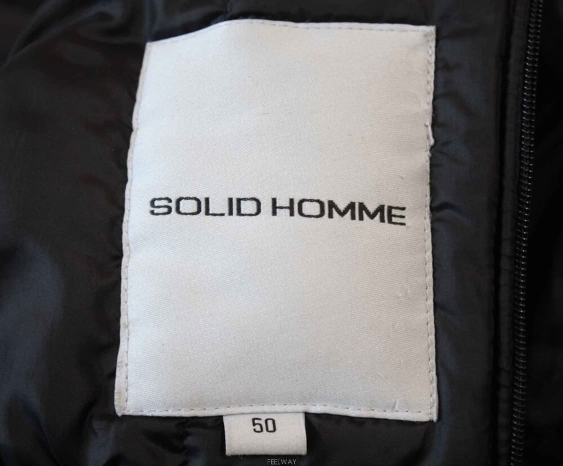 W-4007/솔리드옴므 정품 남성용 거위털 후드 패딩 50 상품이미지5