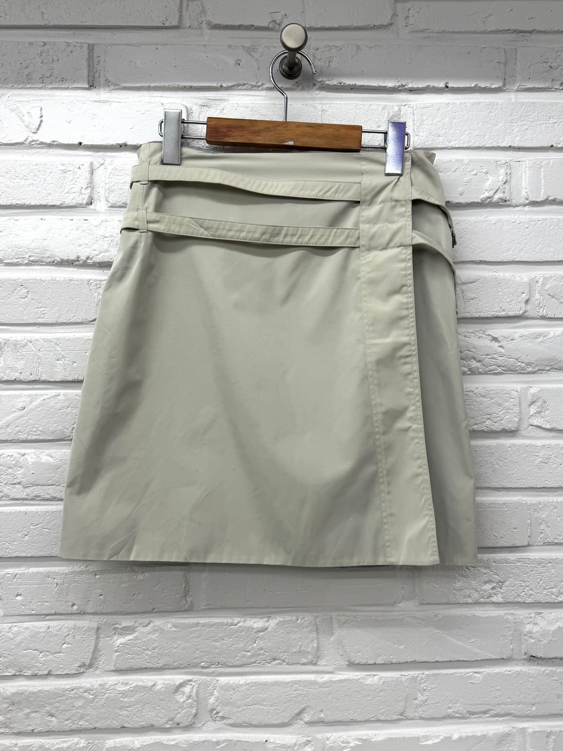 막스마라 아이보리 더블벨트 미디스커트 상품이미지1