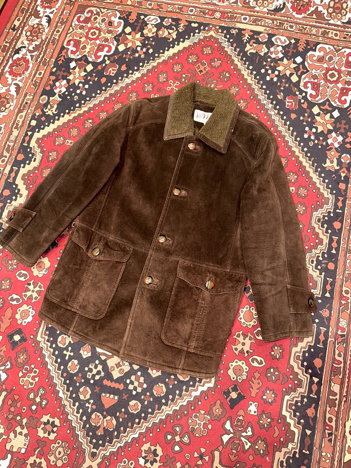 ( L ) 세무자켓 레더자켓 아메카지 워크웨어 빈티지가죽 가죽카코트 상품이미지5