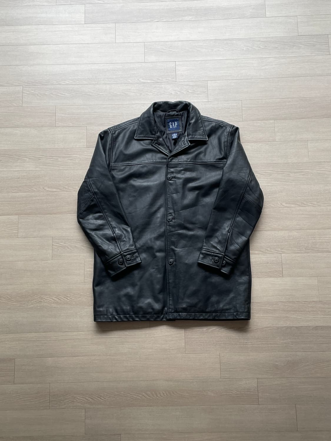 90s 올드갭 레더 카코트 gap carcoat 상품이미지1