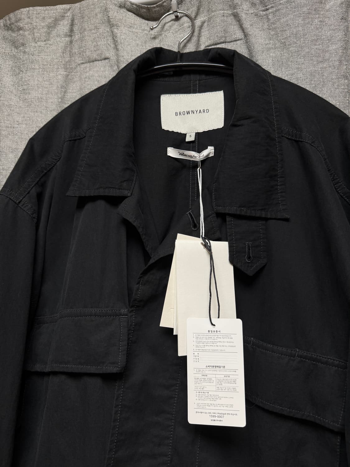브라운야드 워시드 BDU 자켓 블랙 상품이미지7