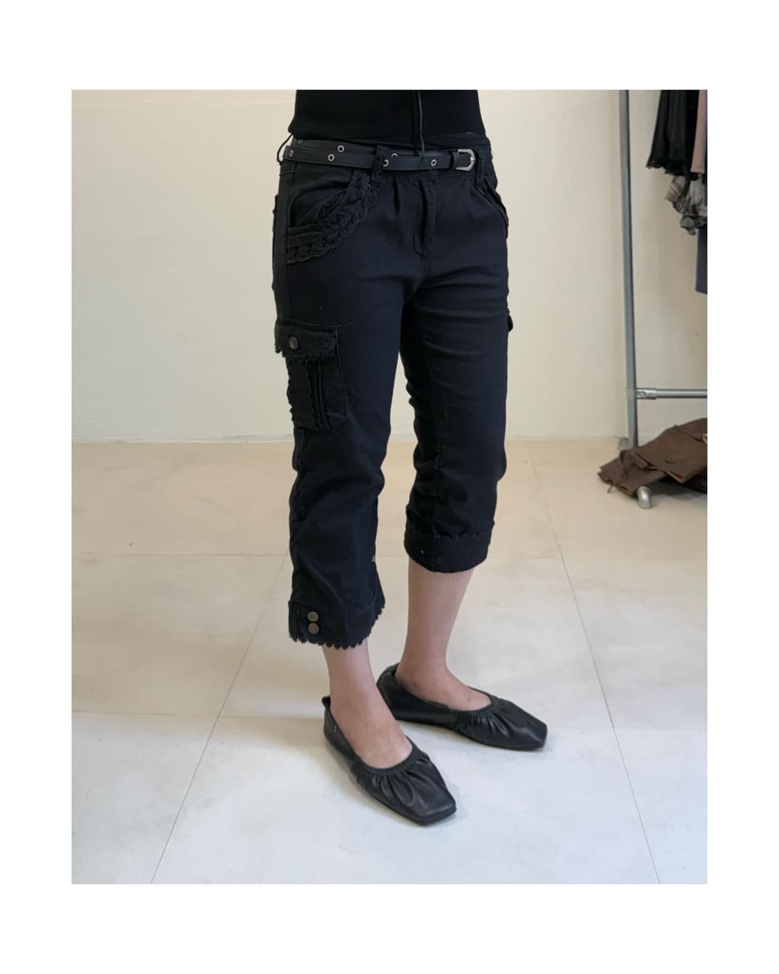 Axes femme 레이스 카프리 팬츠 상품이미지1