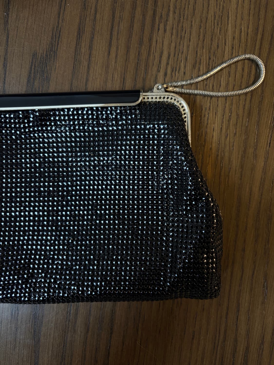 일본 빈티지 Glomesh 블랙 핸드백  상품이미지4