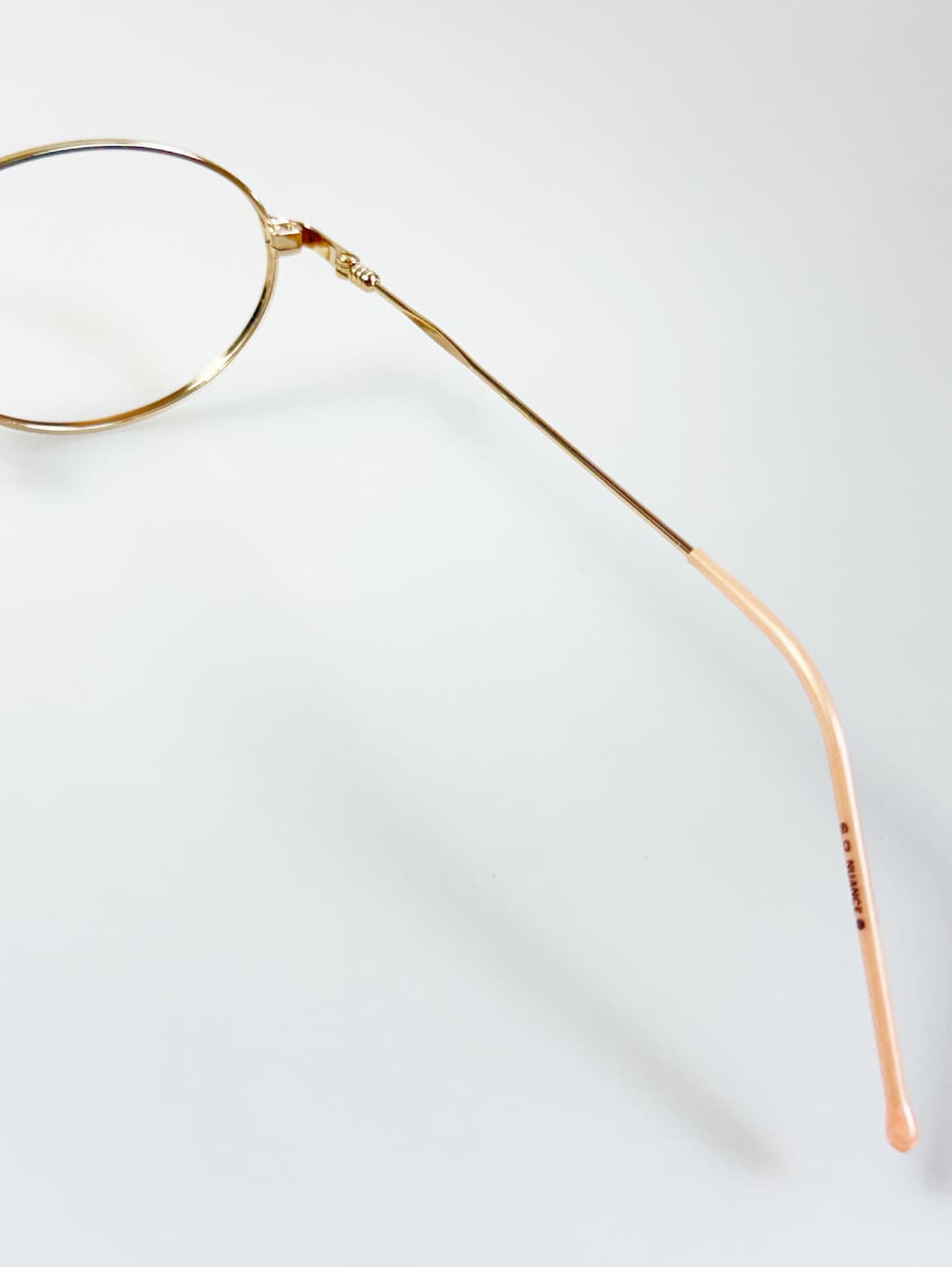 90s NUANCE 골드 슬림 오벌 메탈 빈티지 안경 상품이미지6