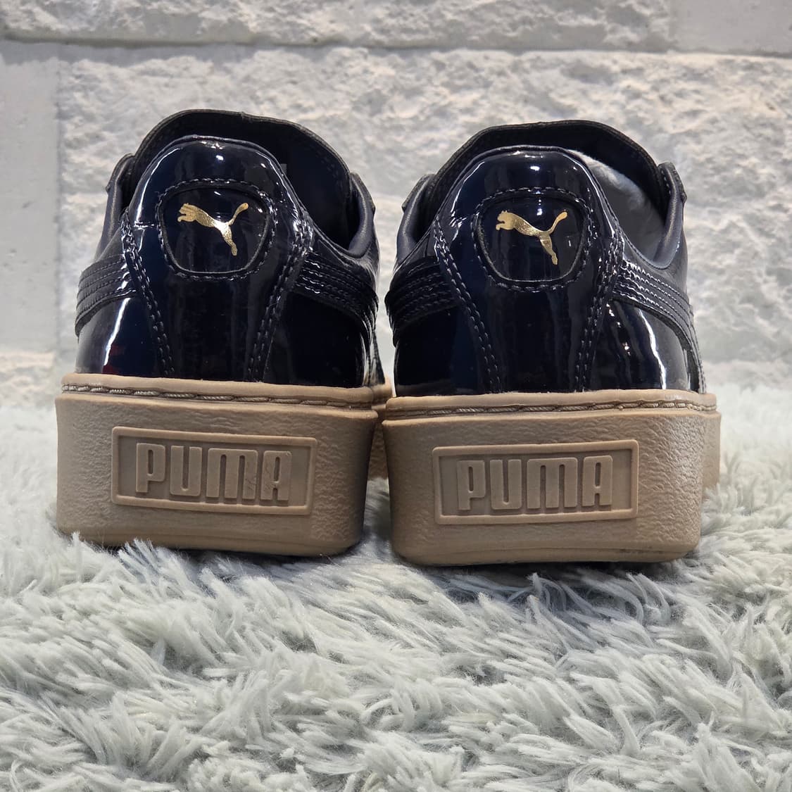 3a-11:푸마 바스켓 플랫폼 (24cm)-상태굿 상품이미지3