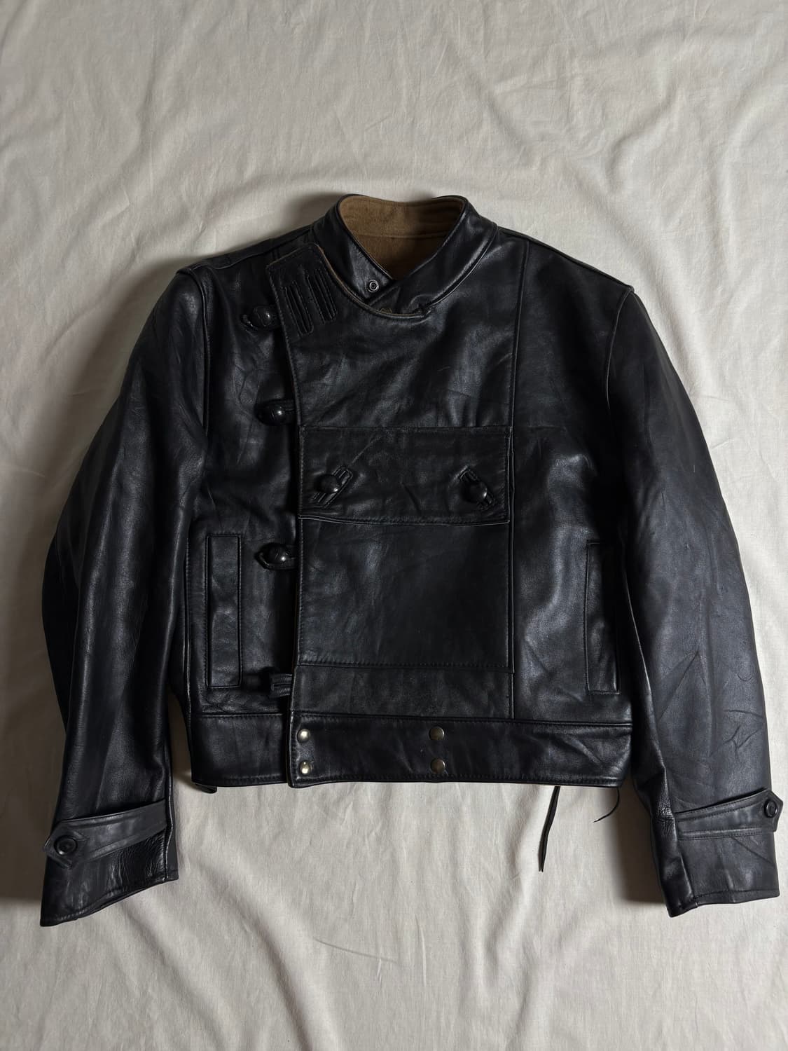 50s Sweden Tanker Genuine Leather Jacket 상품이미지1