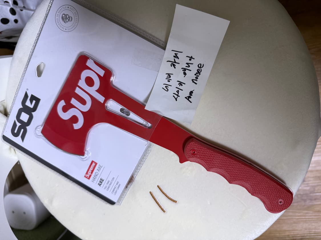 슈프림 SOG 핸드 엑스 도끼 레드 상품이미지4