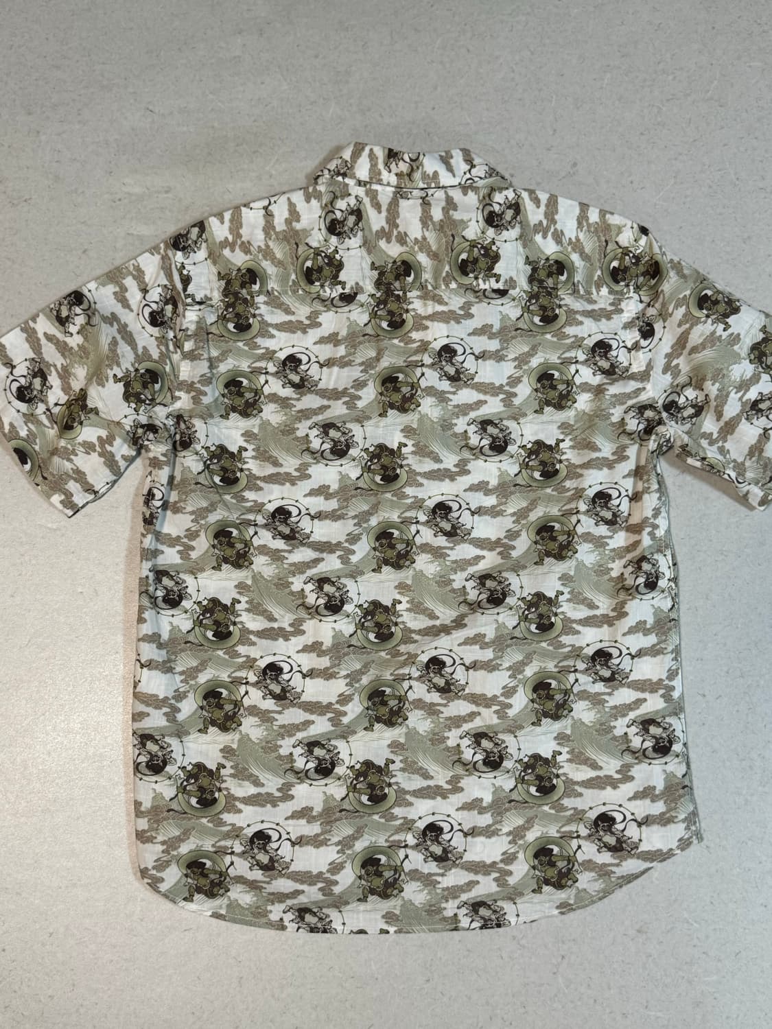 일본 빈티지 japan vintage 달마도 달마 하와이안 반팔 셔츠 상품이미지2