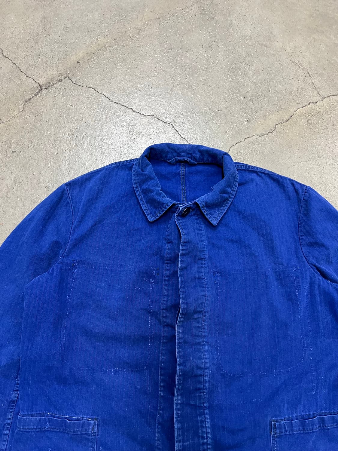 FADED BLUE VINTAGE HBT 헤링본트윌코튼 프렌치워크자켓 상품이미지6
