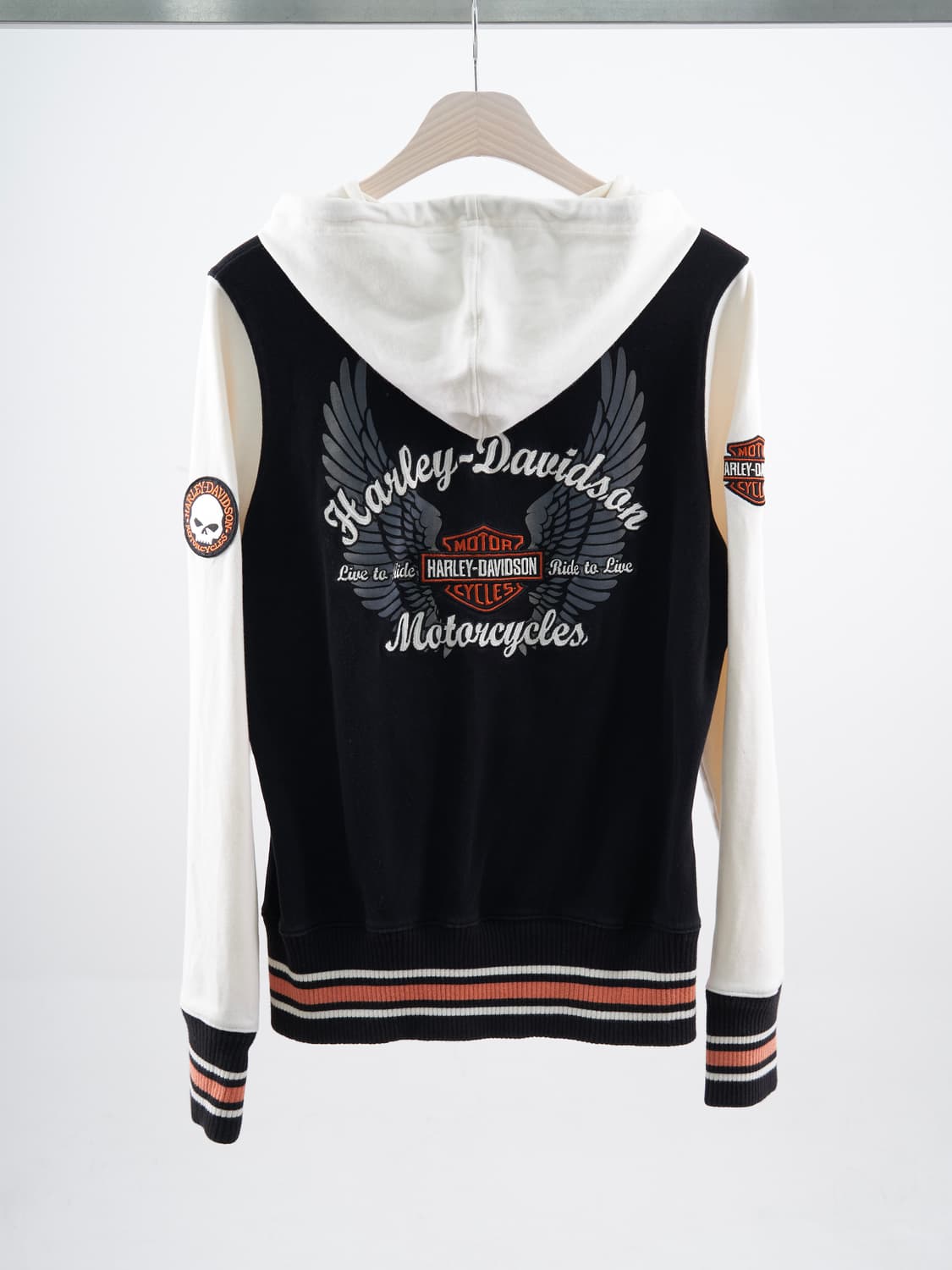 Harley Davidson 윙 레터링 프린팅 후드집업 상품이미지5