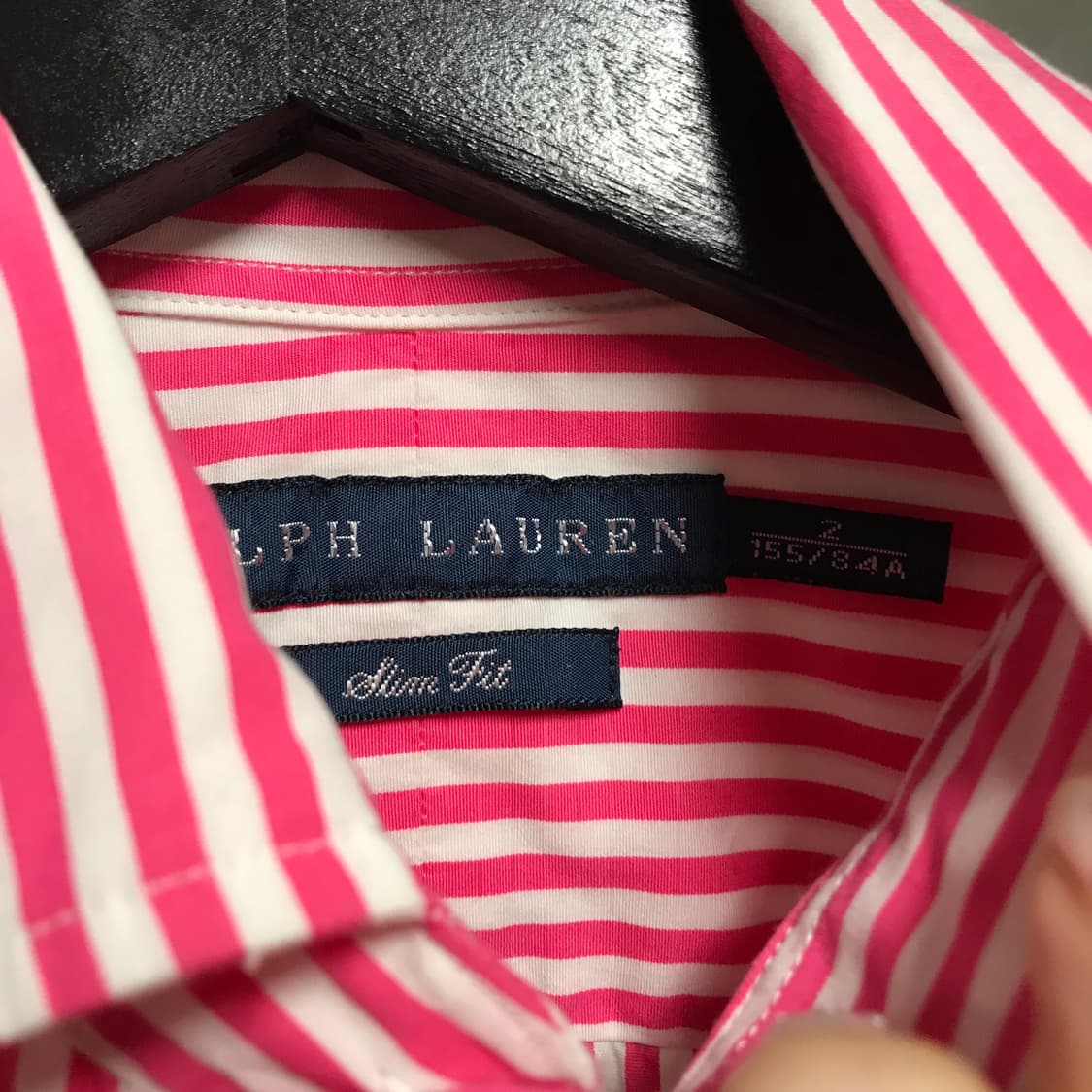 폴로 랄프로렌 스트라이프 셔츠 핑크 2(W) 상품이미지5