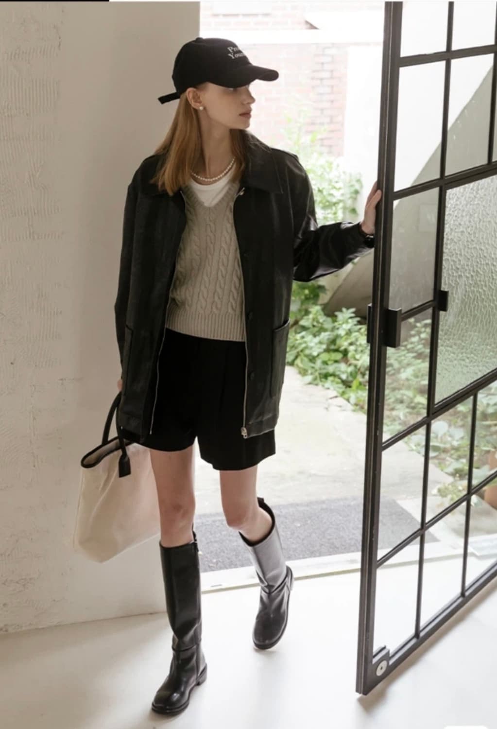 틸아다이Faux leather pocket jacket 상품이미지1