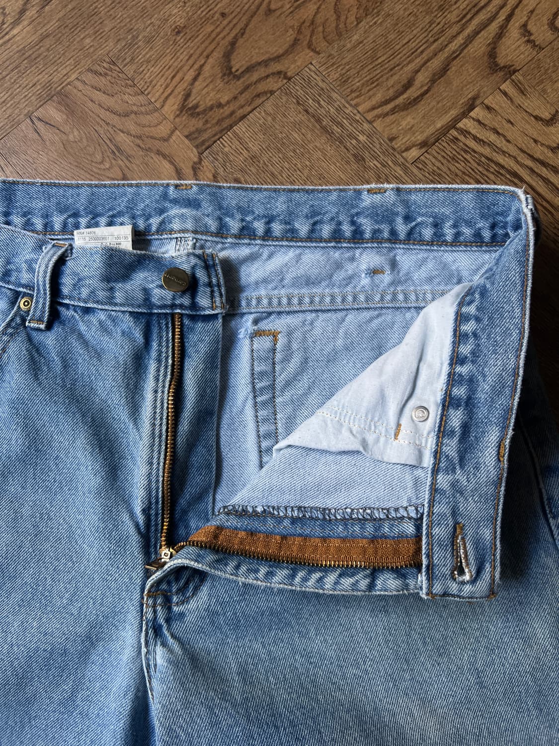 [35]칼하트 USA 미디엄블루 워싱 데님 팬츠 상품이미지3