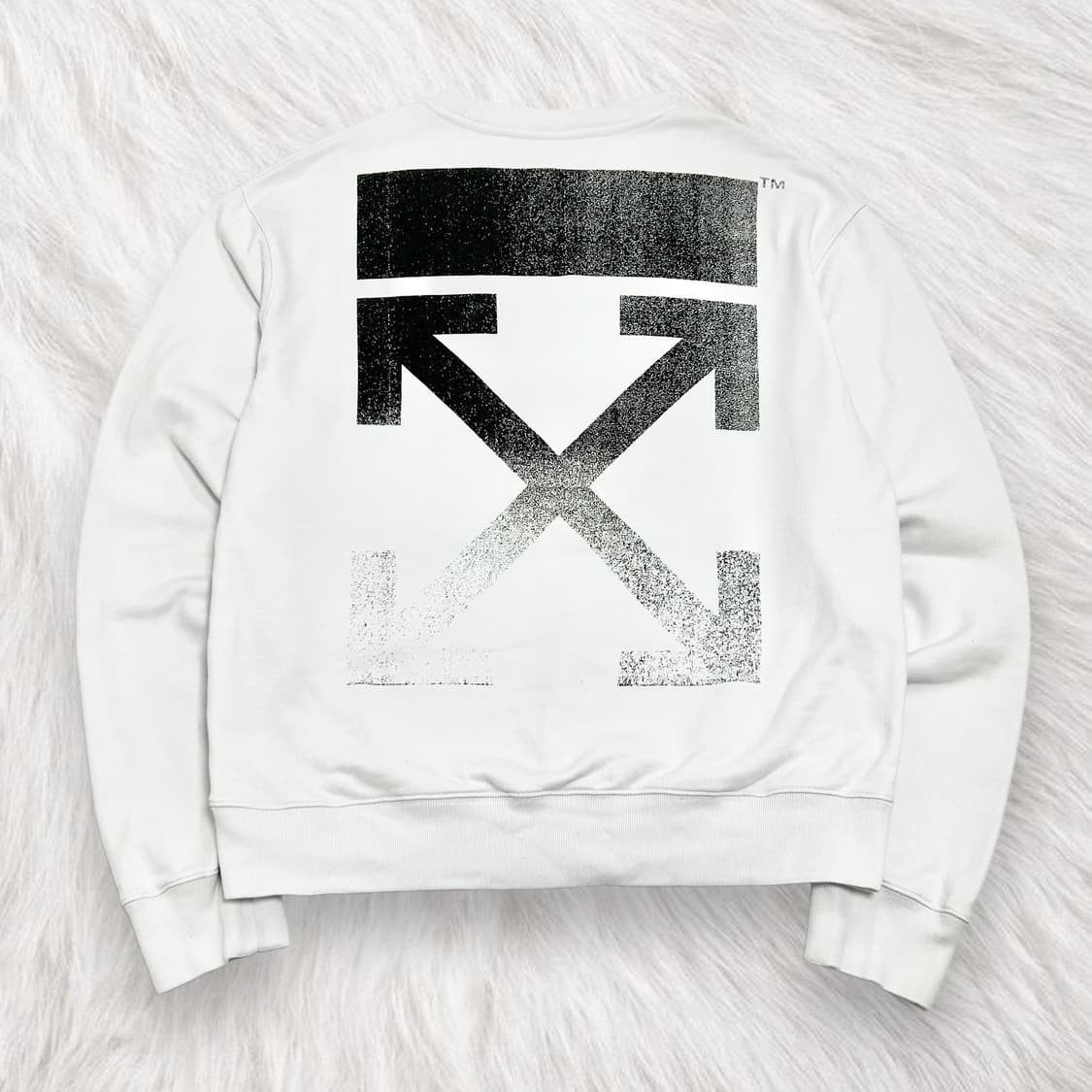 오프화이트 디그레이드 화이트 맨투맨 상품이미지7