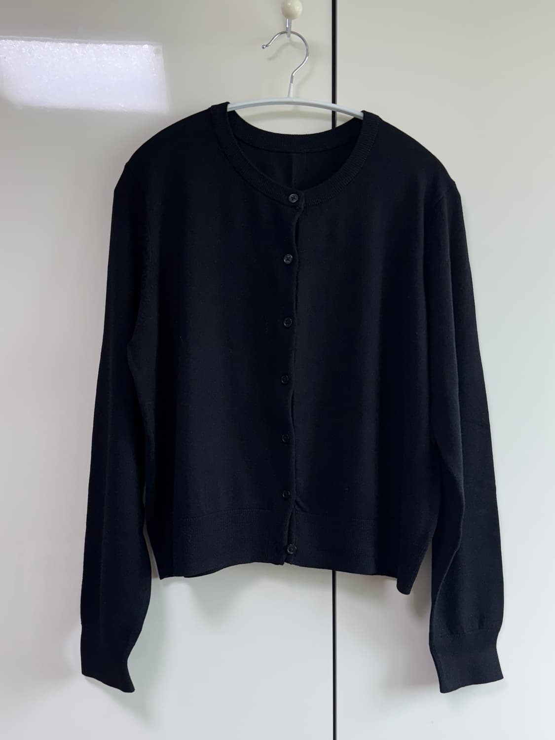 H&M 파인니트 가디건 블랙 XL 상품이미지3