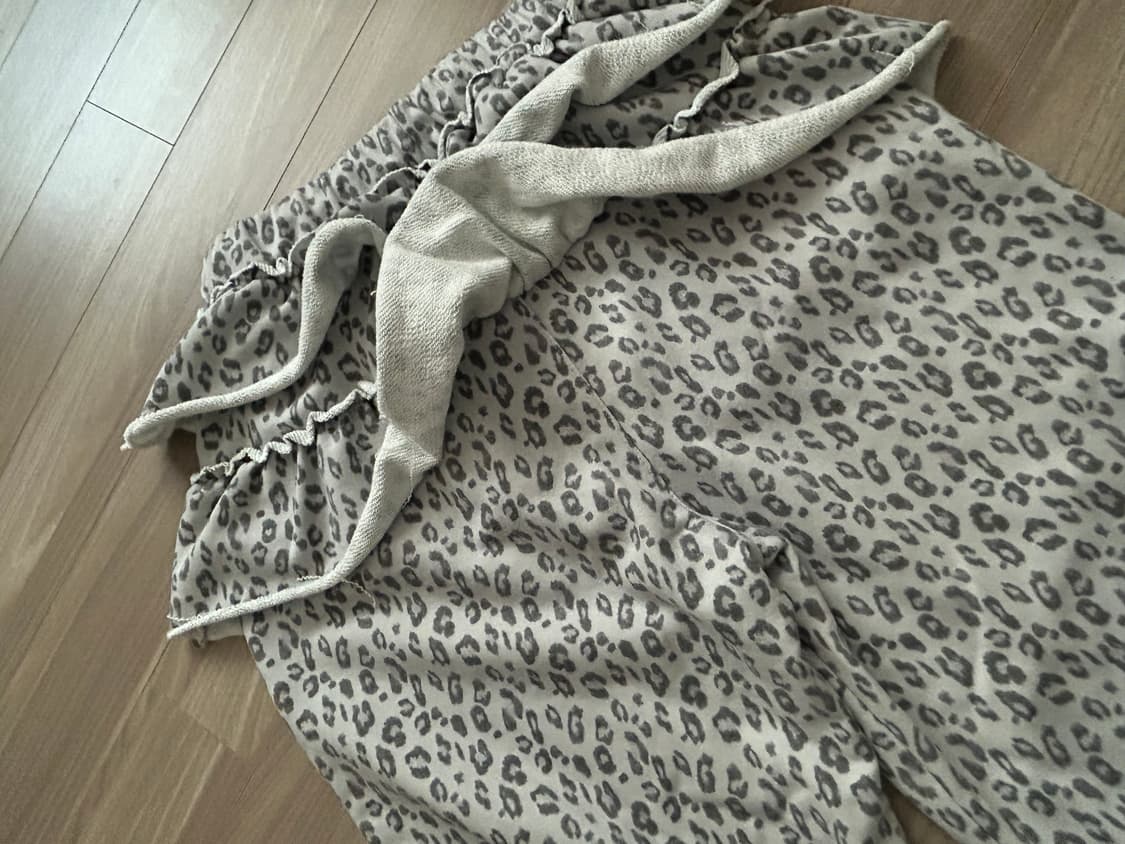 셋업이엑스이 레오파드 프릴팬츠 상품이미지8