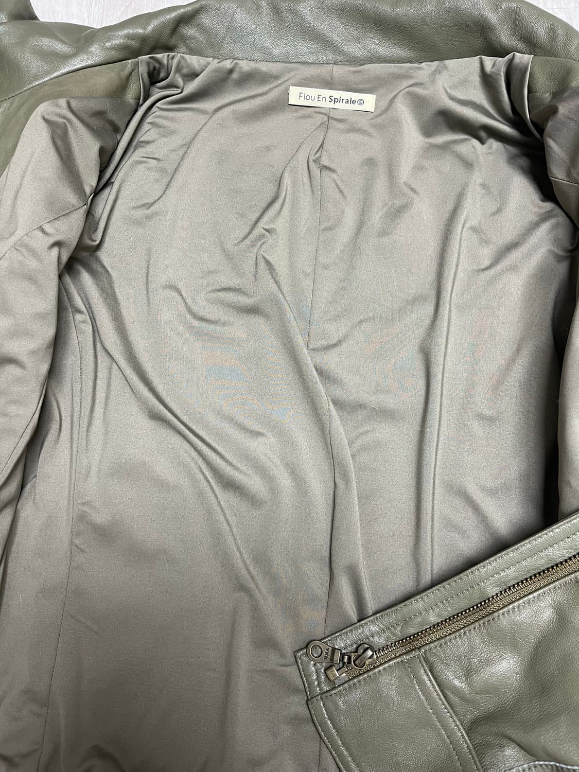 카키가죽자켓 상품이미지7