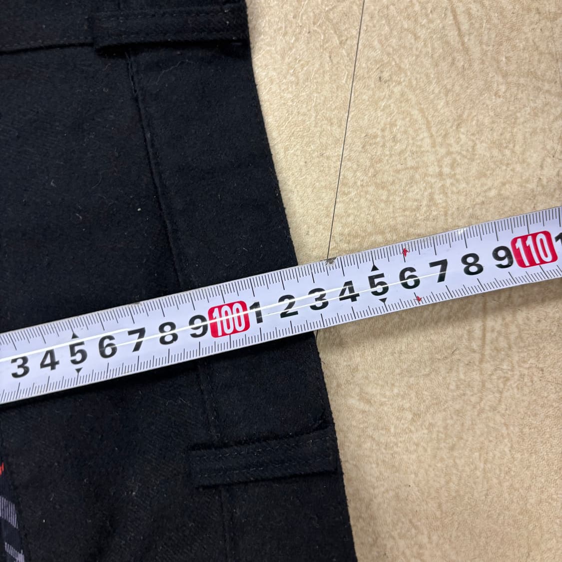 버버리 로고 블랙 모직 슬랙스 상품이미지5