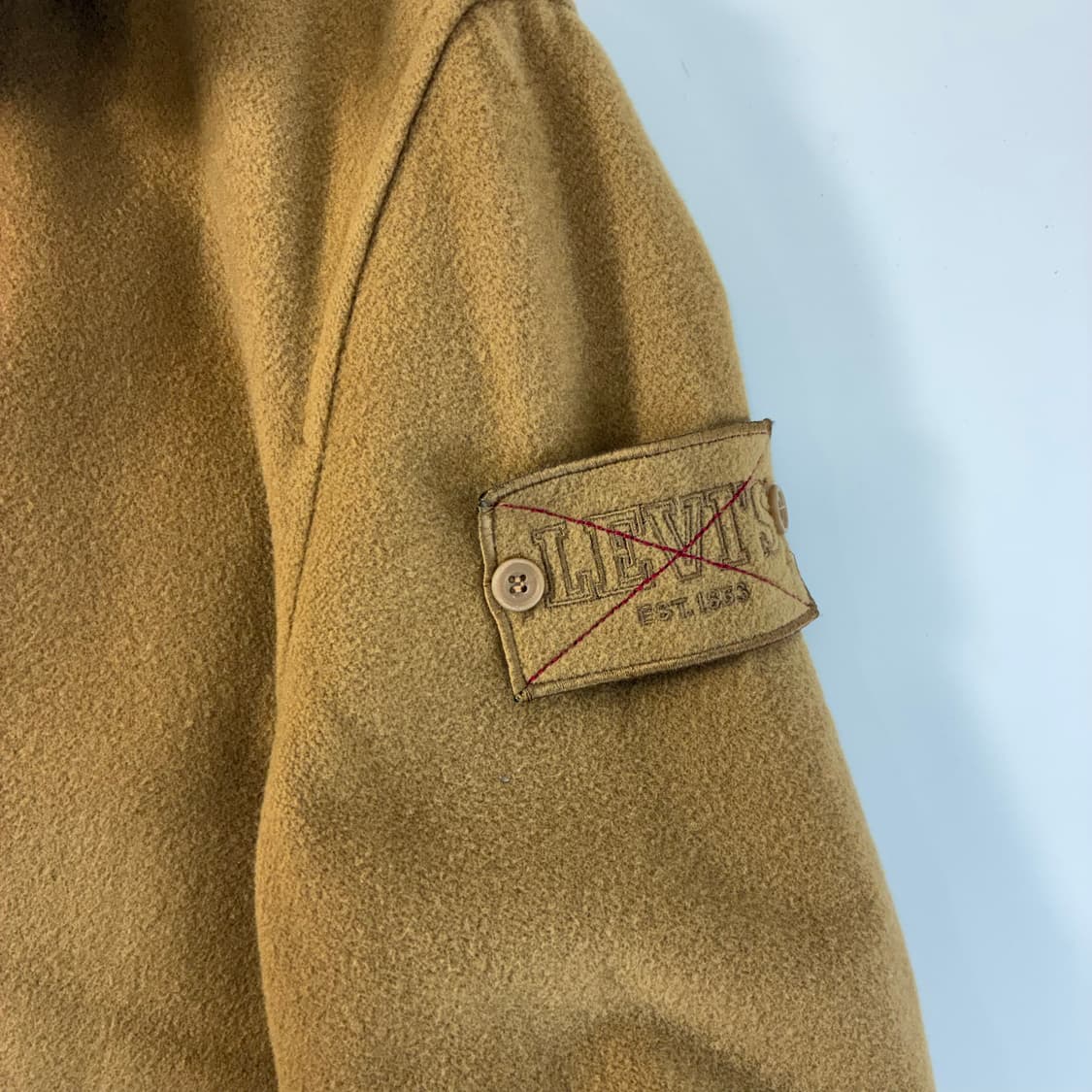 Levi's  리바이스 하이넥 카멜 울 코트  상품이미지4