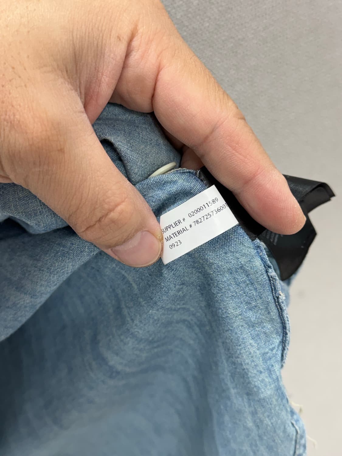 더블알엘 인디고 샴브레이 워크셔츠 / L 상품이미지6