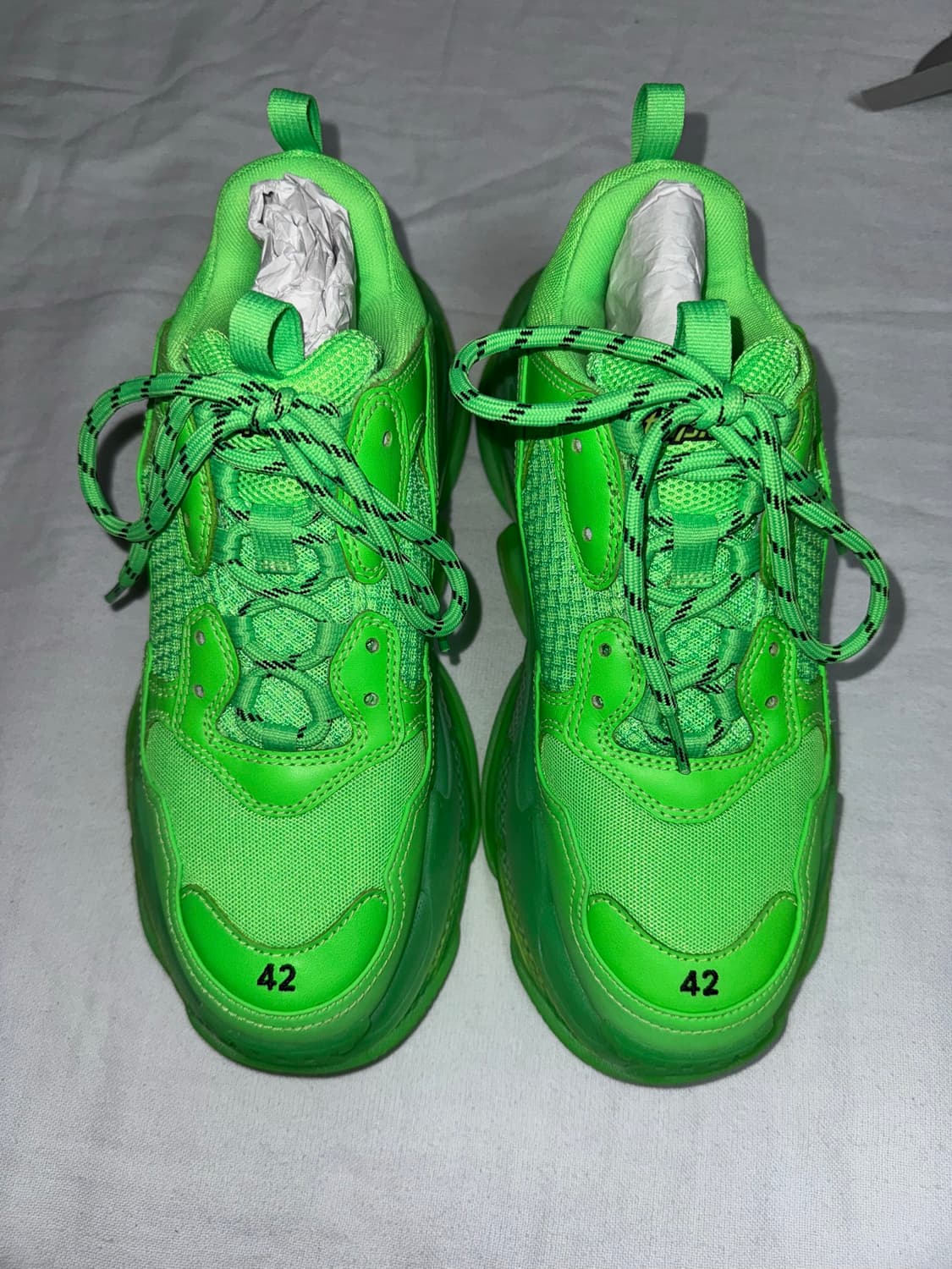 Balenciaga triple s neon fluo green 상품이미지2