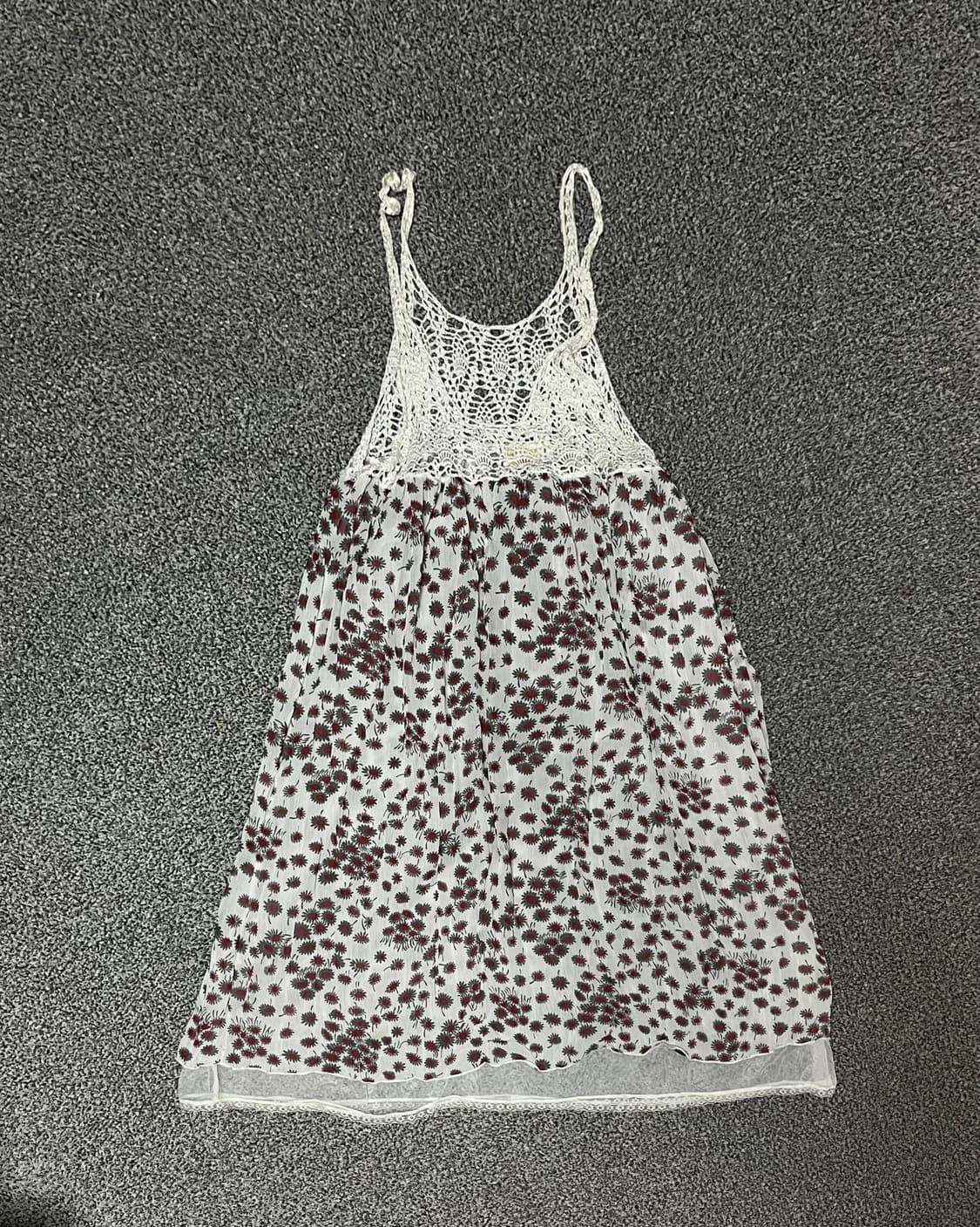 크로쉐 꽃무늬 레이어드 원피스 상품이미지2