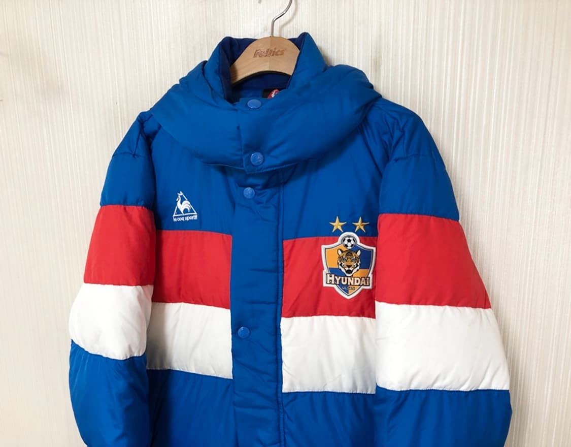 K리그 10-11 르꼬끄 울산현대축구단 덕다운 롱패딩/벤치코트 95 상품이미지6