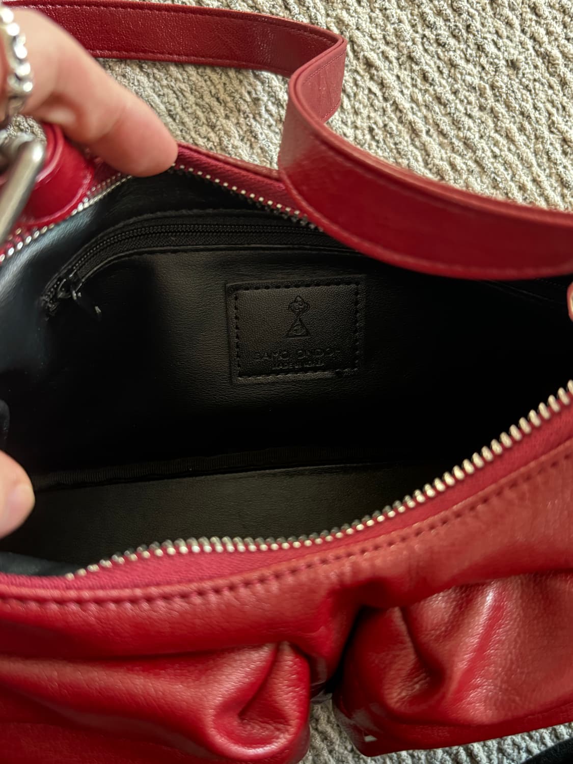 세이모온도 포켓 머그백 M goat red 상품이미지4