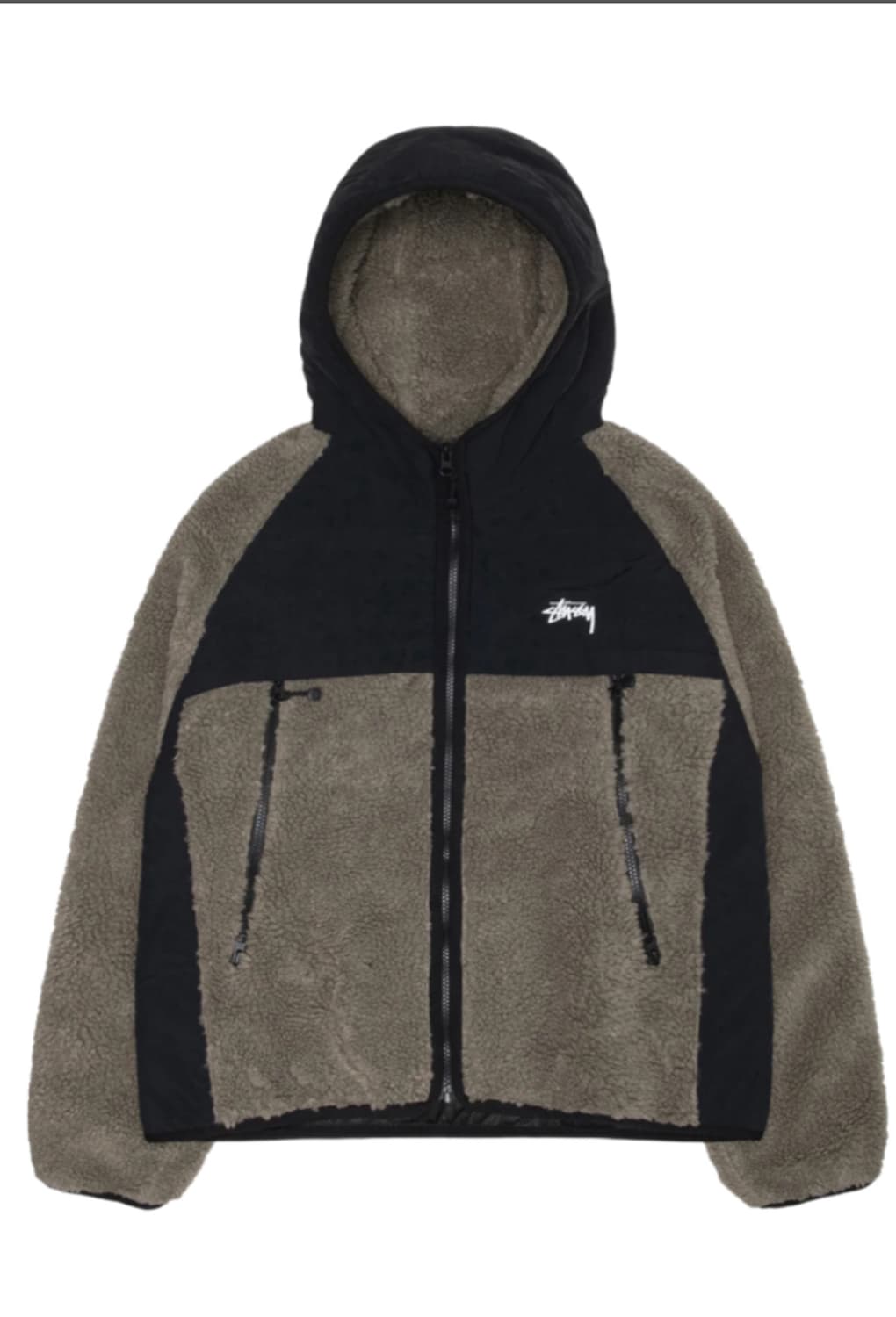 스투시 셰르파 패널드 후드 스톤 상품이미지1