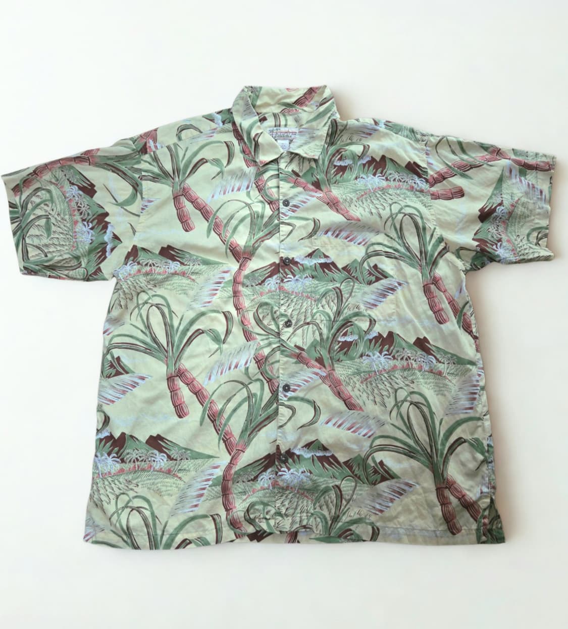 (XL)파타고니아 야자수 패턴 하와이안 셔츠 파타로하 하프 반팔 알로하 상품이미지1