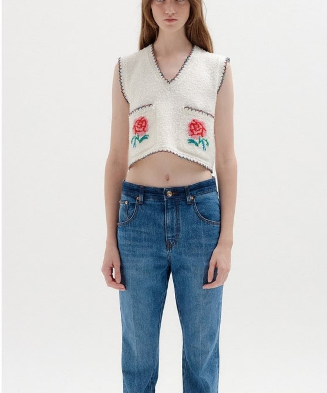 (임나영, 태연, 공효진, 유튜버 잉화 착용) 잉크 EENK 니트 베스트 상품이미지3