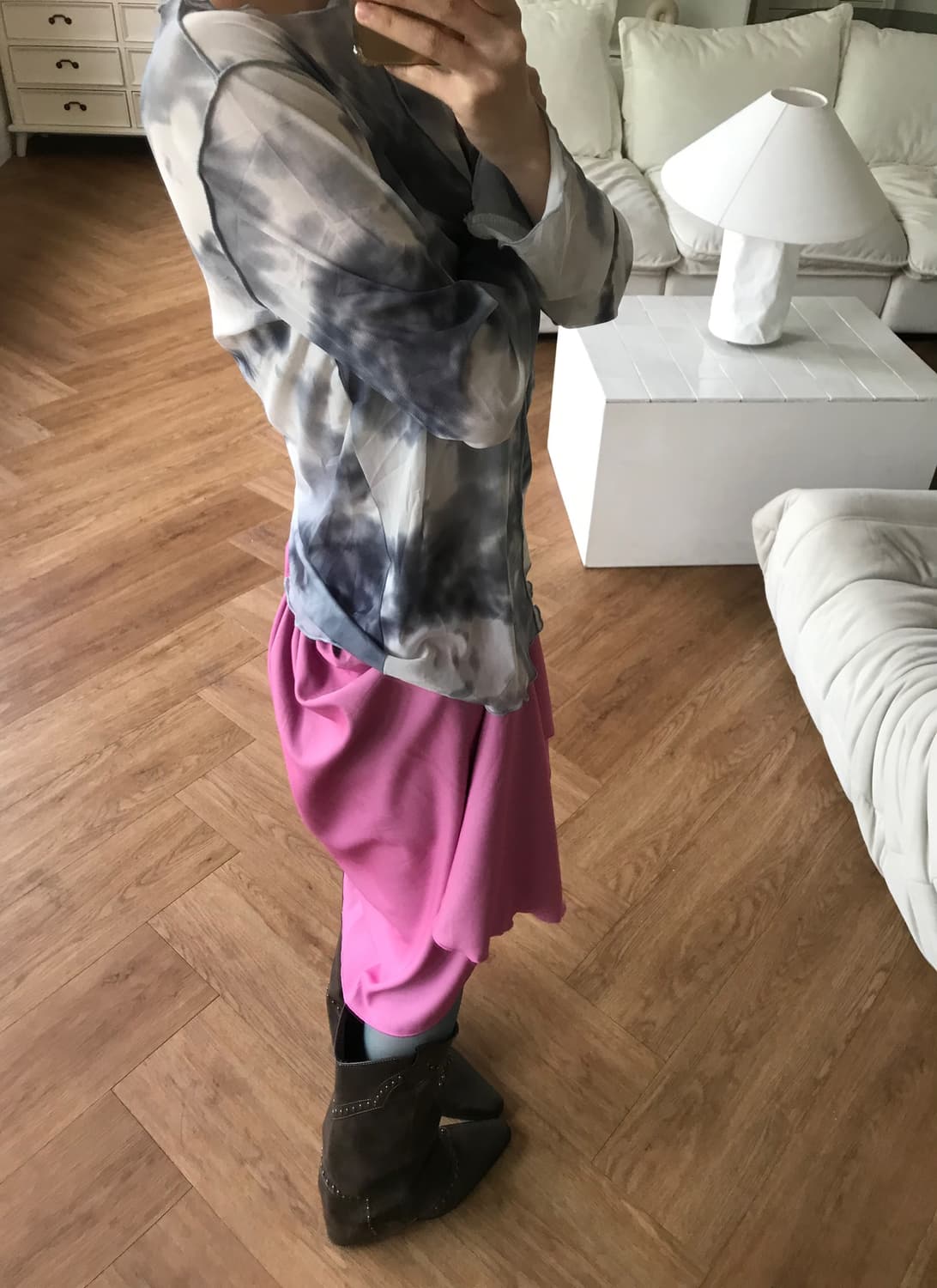 vintage pink skirt 상품이미지4