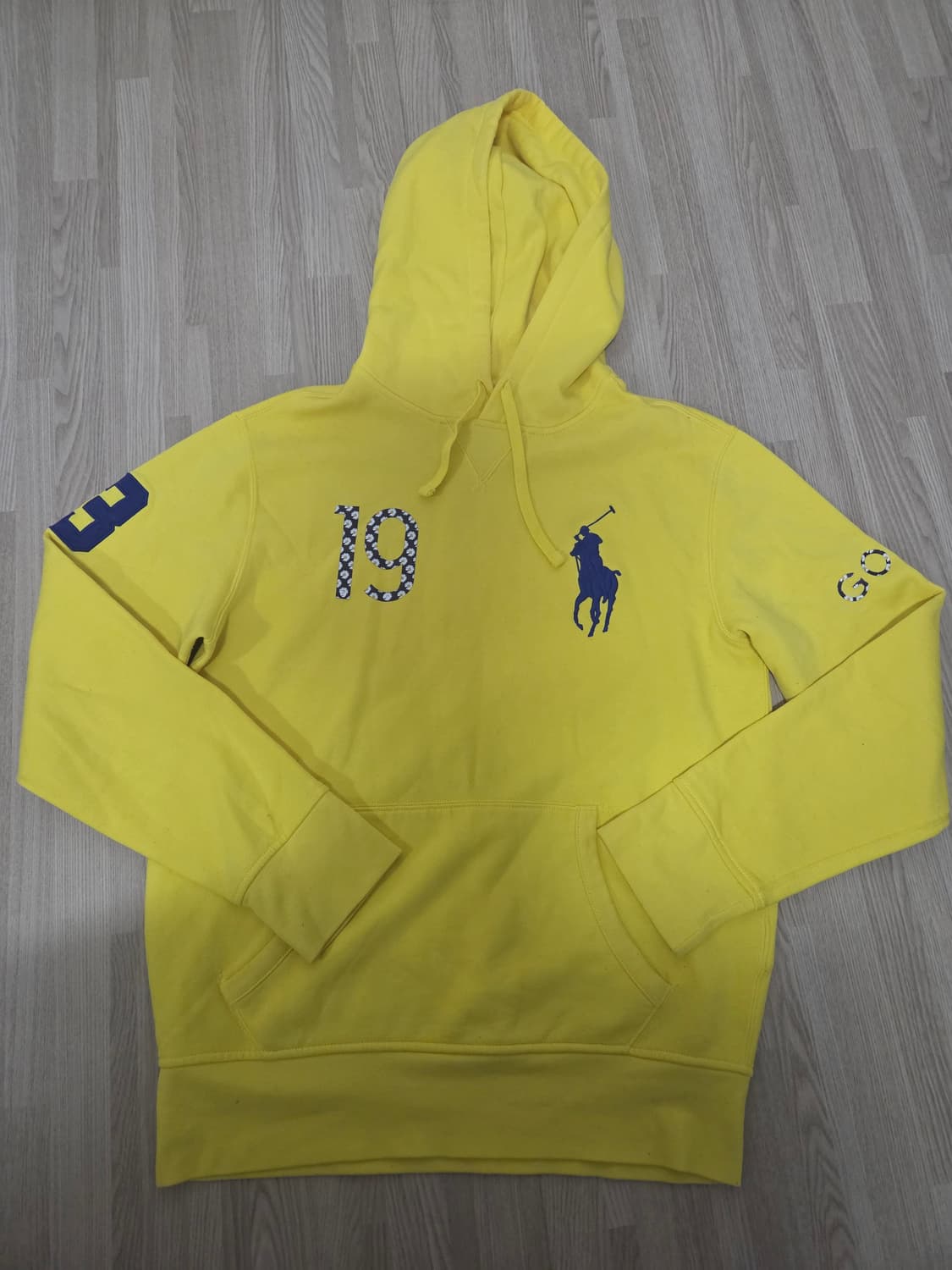 폴로 랄프로렌 노란색 후드티 M 기모 상품이미지1