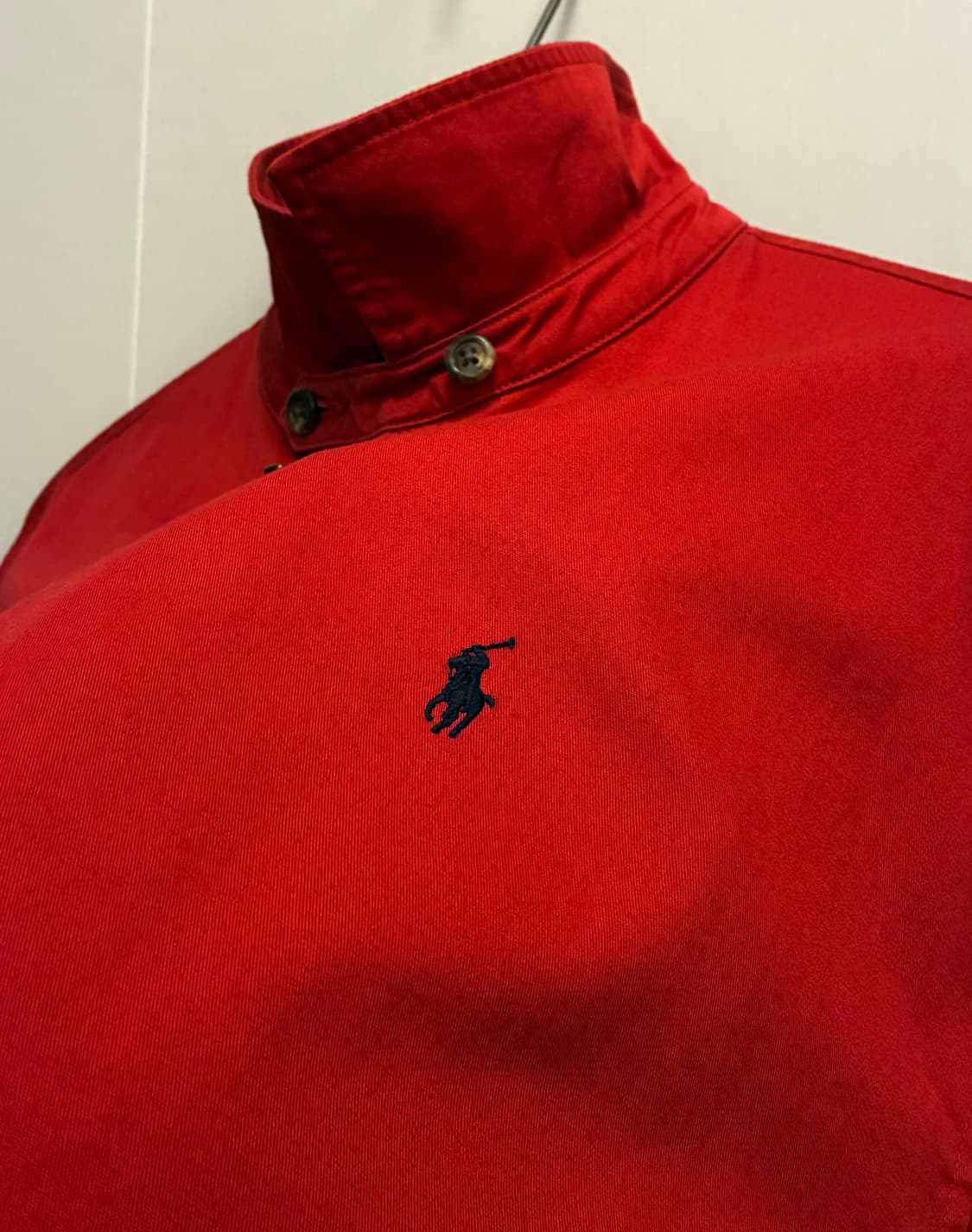 (L/105)폴로랄프로렌 코튼 스윙톱 해링턴자켓 바라쿠타 레드 상품이미지5