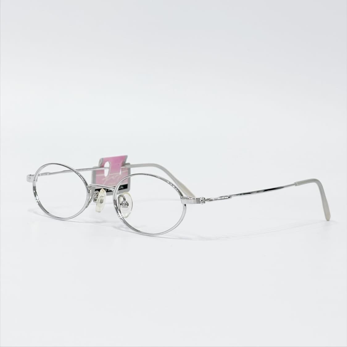 TOP 실버 오벌 메탈 데드스탁 빈티지안경 상품이미지2