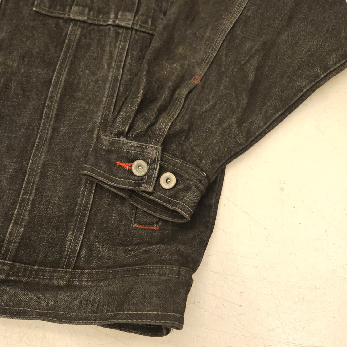 Clench jeans 바이크위크 올드스쿨 데님 자켓 상품이미지3