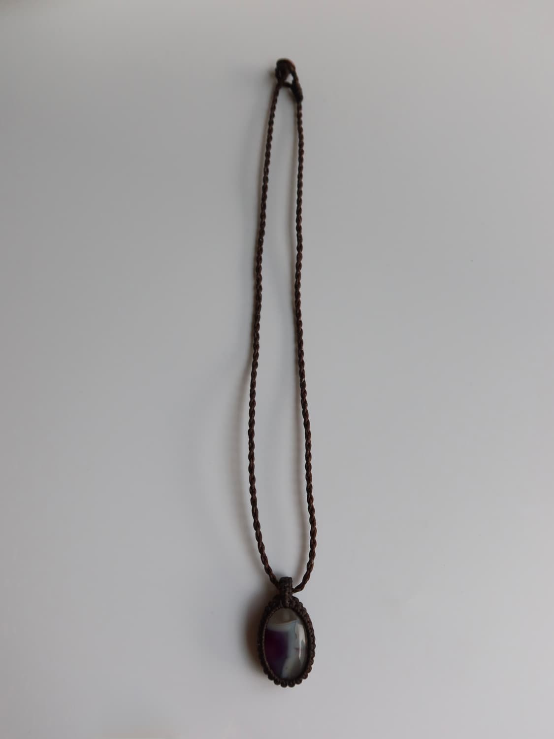 macrame stone necklace 상품이미지3